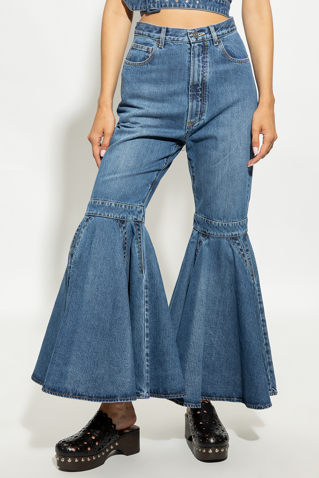 waisted jeans Alaïa - Blue High - or the way the dress sat